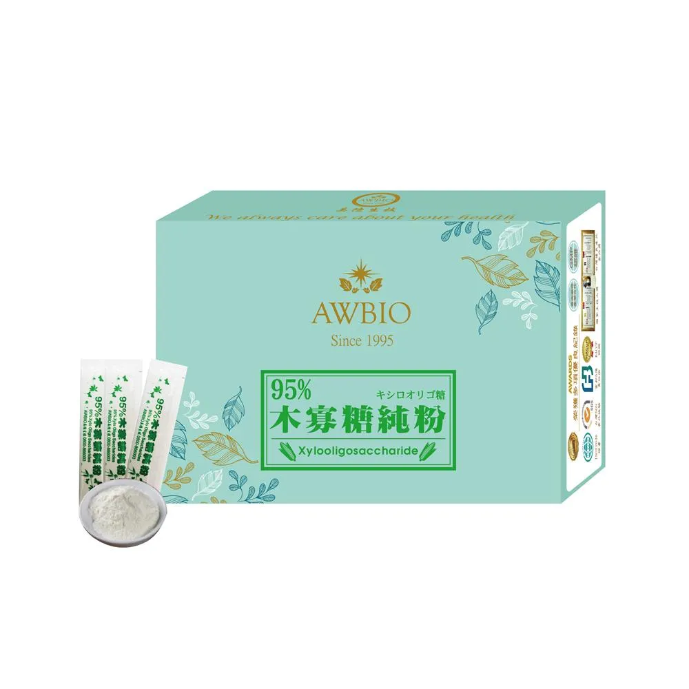 【美陸生技AWBIO】95%木寡糖純粉 益生菌(經濟包 30包/盒)