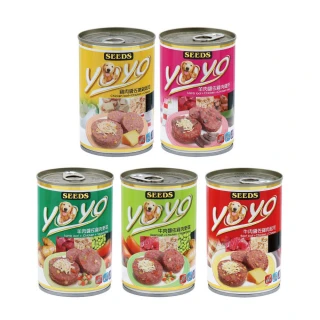 【Seeds 聖萊西】YOYO 愛犬機能餐罐 375g*24罐組(狗罐/犬罐/狗罐 全齡適用 機能添加)