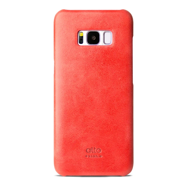 Alto Samsung Galaxy S8 5.8吋 真皮手機殼背蓋 Original - 珊瑚紅(三星 S8)