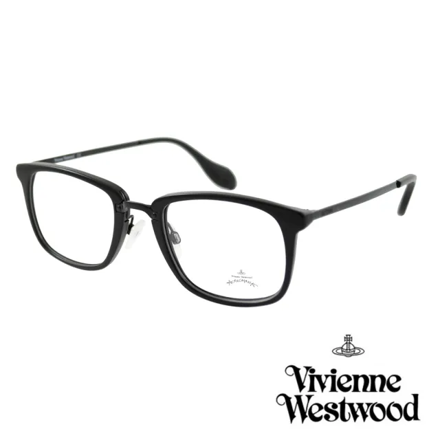 【Vivienne Westwood】英國Anglomania英倫簡約光學眼鏡(黑 AN343M01)