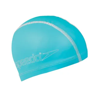 【SPEEDO】兒童合成泳帽 Pace(水藍)