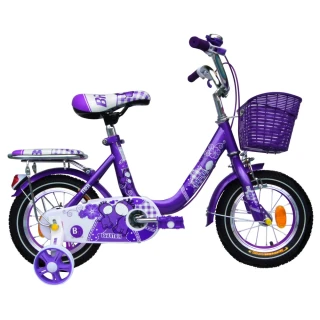 【寶盟BAUMER】16吋親子鹿腳踏車-紫羅蘭(兒童腳踏車、童車)