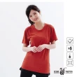 【遊遍天下】台灣製中性款抗UV涼爽吸濕排汗圓領機能衫S0709桔紅(S-3L)