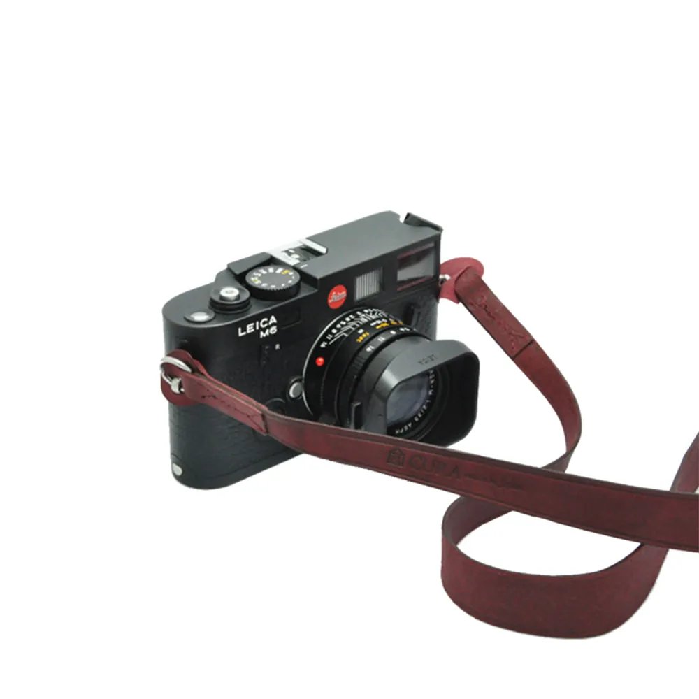 【日本3I CURA】90cm皮革相機背帶(酒紅)-CWS-100