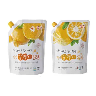 即期品【韓味不二】韓國 袋裝蜂蜜柚子茶 500g(2026.01.31)