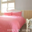 【Fotex芙特斯】俏麗粉-純棉玩色系列-雙人防蹣兩用被(物理性防蹣寢具)