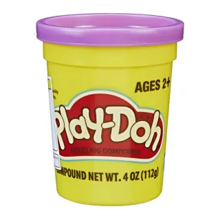 【PLAYDOH 培樂多】黏土補充罐系列-單罐無毒黏土4oz-紫色 B6756(小麥黏土/ 幼兒學習玩具/觸覺玩具/送禮)