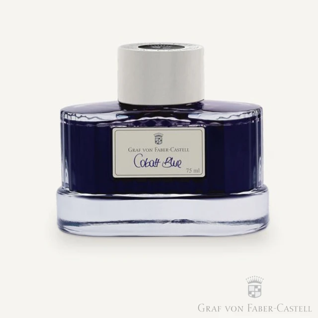【GRAF VON FABER-CASTELL】伯爵頂級瓶裝墨水-鈷藍(耐光、耐水、耐化學藥劑)