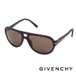 【GIVENCHY 紀梵希】經典LOGO質感木紋都會時尚太陽眼鏡(-黑-  GISGV775-0703)