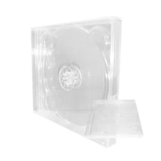 【臺灣製造】17mm PS遊戲盒 透明雙片裝PS材質遊戲盒/CD盒/DVD盒/光碟盒/可放封底(10個)