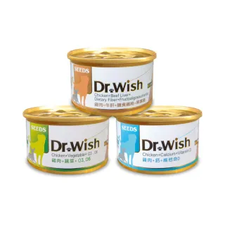 【Seeds 聖萊西】Dr.Wish 愛犬調整配方營養食 85g*12罐組(狗罐/犬罐 全齡適用 機能添加)