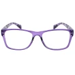 【KEL MODE】台灣製造 高檔濾藍光老花眼鏡-獨家設計超輕!! 時尚花紋款(紫色#4022-C26)