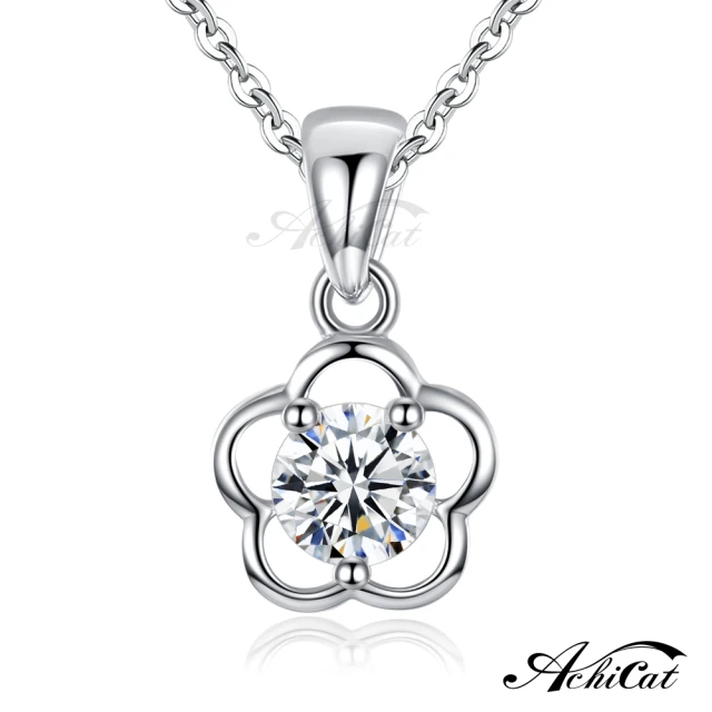 【AchiCat】925純銀項鍊．鎖骨鍊．花朵(送閨蜜．新年禮物)