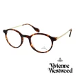 【Vivienne Westwood】英國Anglomania英倫簡約圓框光學眼鏡(琥珀 AN341M02)