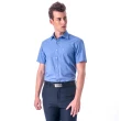 【金安德森】深藍基本款窄版短袖襯衫-fast