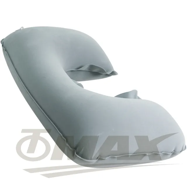 【OMAX】舒適植絨頸枕1入+高級眼罩1入