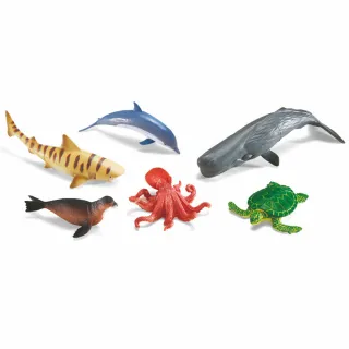 【Learning Resources】超大海洋生物模型 科學遊戲 感官觀察幼兒園(益智成長 邏輯建構 原裝進口)