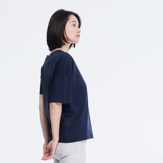 【so that’s me 好我】珠光棉不對稱TEE(深藍)