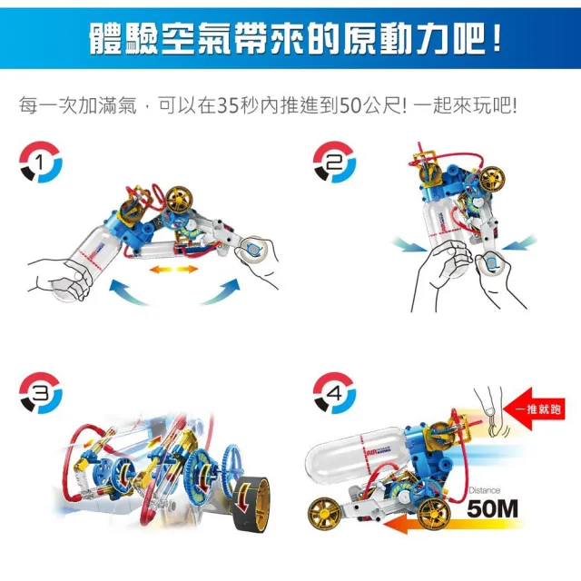 【Pro’sKit 寶工】科學玩具GE-631 空氣動力引擎車(原廠授權經銷 STEAM創客/教育科學)