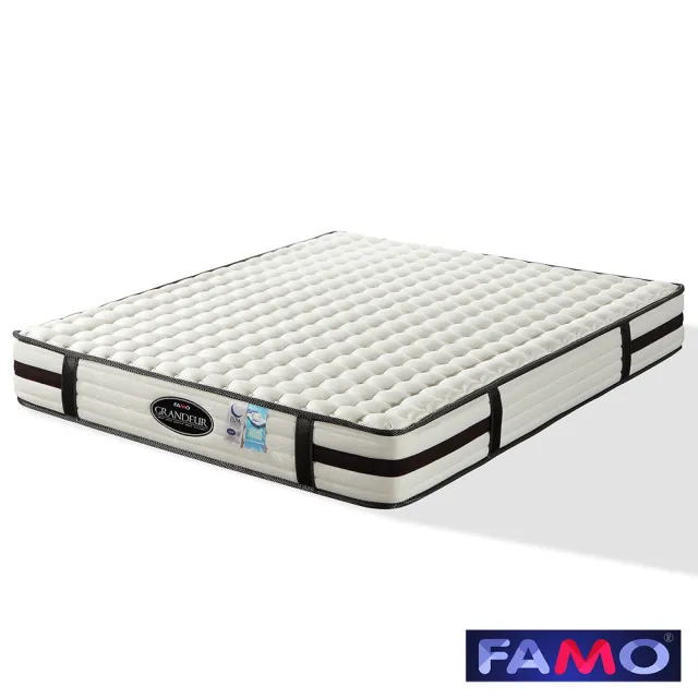【FAMO 法摩】乳膠蠶絲恆溫高密度獨立筒床墊(單人加大3.5尺)