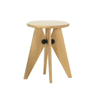【北歐櫥窗】Vitra Tabouret Bois 標準圓凳（淺橡木）(淺橡木)