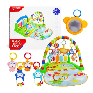 【Playful Toys 頑玩具】腳踏鋼琴嬰兒健力架(踢踢琴 寶寶健身架 嬰兒玩具)