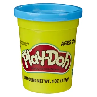 【PLAYDOH 培樂多】黏土補充罐系列-單罐無毒黏土4oz-粉藍色 B6756(小麥黏土/ 幼兒學習玩具/觸覺認知玩具)