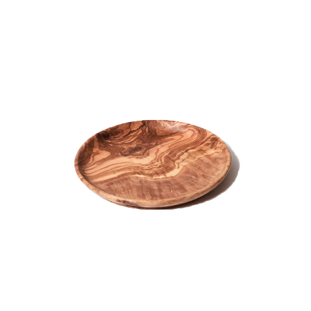 【Berard 畢昂】手工橄欖木餐盤(小尺寸:14x2cm)
