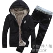 【NBL】J0282冬季加絨加厚連帽衛衣套裝(多色2件外套+2件棉長褲組套裝)