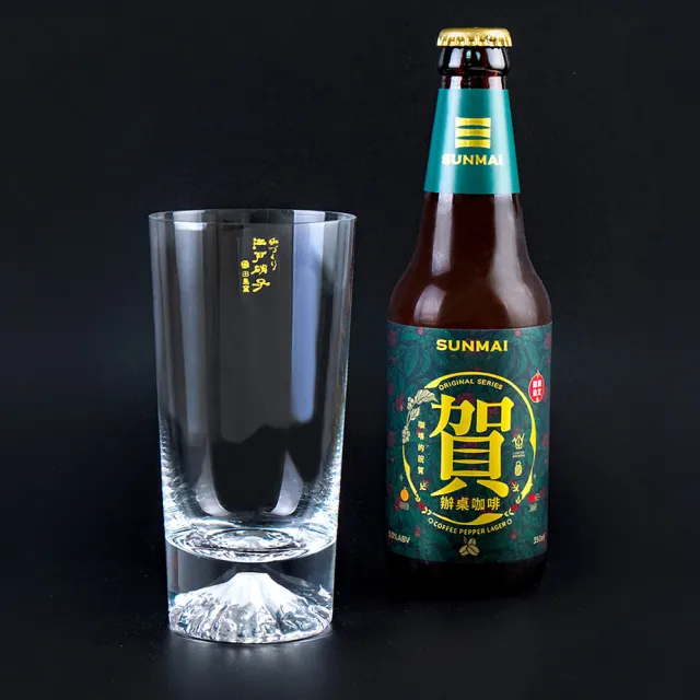 【田島硝子】日本職人手工吹製  富士山杯 經典款 高杯啤酒杯 隨飲料變色 酒杯(TG15-015-T)