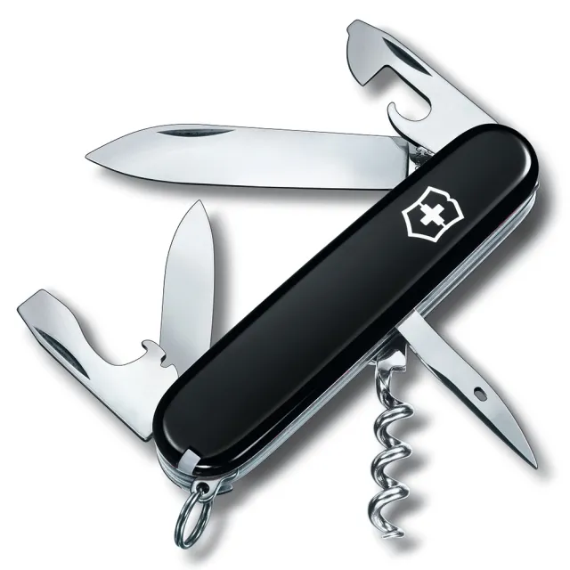 【VICTORINOX 瑞士維氏】勇武者12用 瑞士刀(黑)