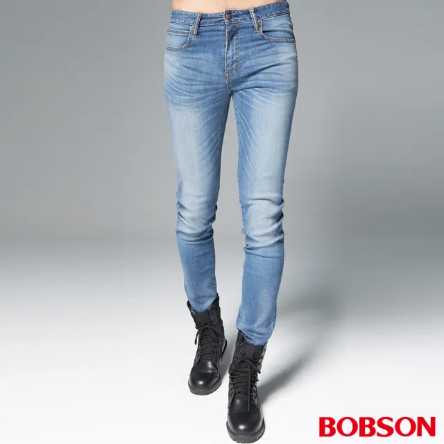 【BOBSON】男款1971日本進口黑標彈性褲(BSH016-NS)