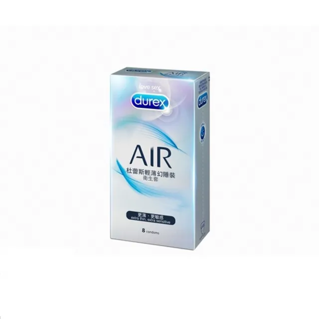 【Durex杜蕾斯】AIR輕薄幻隱裝保險套8入/盒(情趣職人)