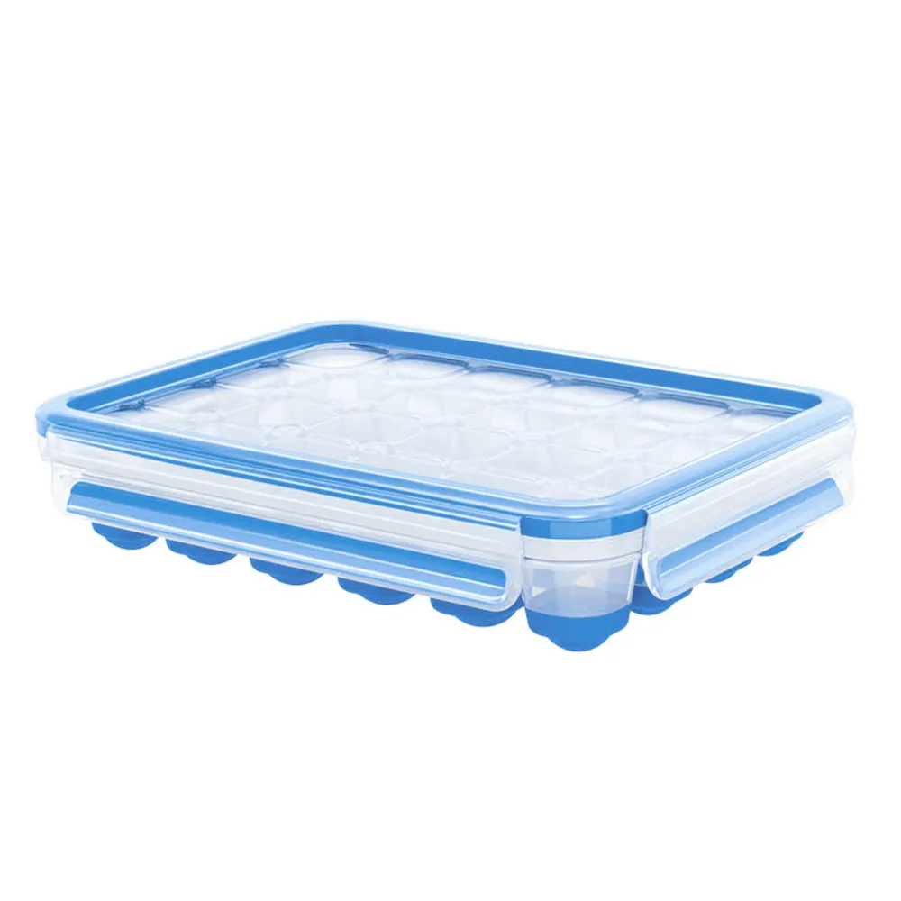 【Tefal 特福】無縫膠圈PP保鮮盒-製冰盒(24格單顆按壓式)