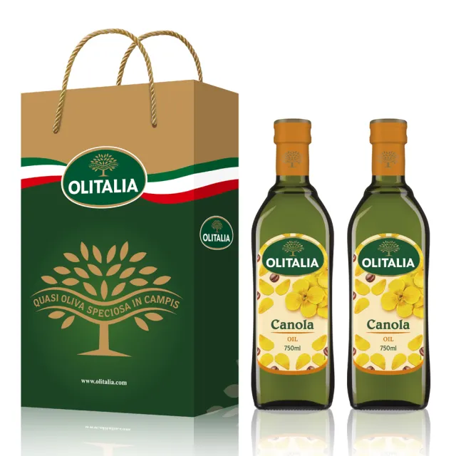 【Olitalia 奧利塔專案限定】玄米油1000mlx4瓶(+頂級芥花油750mlx2瓶-禮盒組)