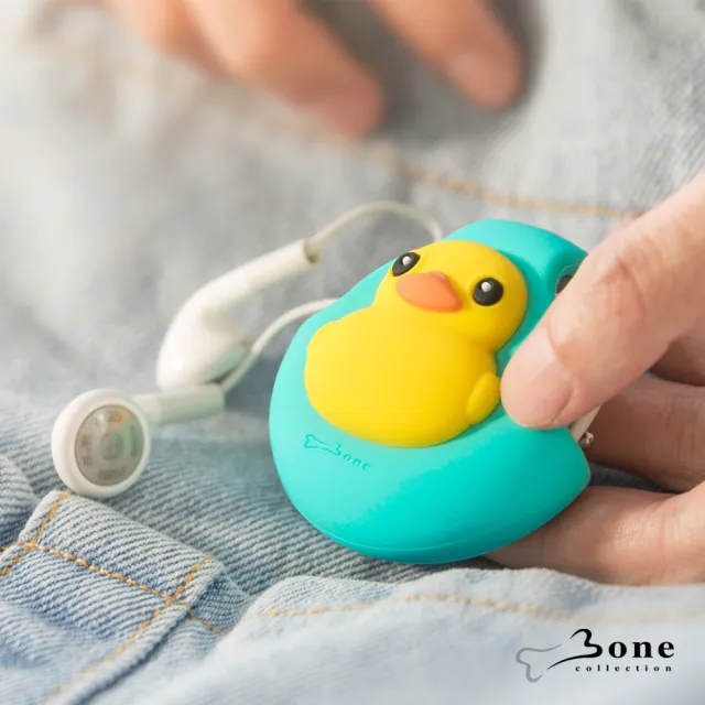 【Bone 蹦克】Cord Pocket 收線扣 - 鴨子(無毒認證矽膠 收線器 捲線)