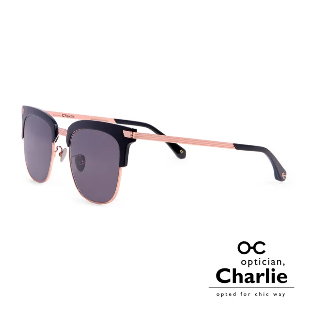 【Optician Charlie】韓國亞洲專利 LP系列太陽眼鏡(黑  LP BK -明星款)