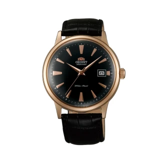 【ORIENT 東方錶】DATEⅡ機械錶 皮帶款  黑色 - 40.5 mm(FAC00001B)