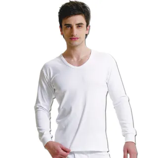 【pierre cardin 皮爾卡登】2件組速乾機能排汗厚暖棉U領長袖衫(吸濕速乾 保暖舒適)