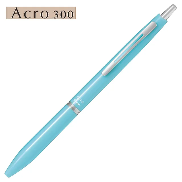 【PILOT百樂】BAC-30EF-SL  Acro300輕油筆(粉藍桿)