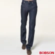 【BOBSON】男款低腰伸縮直筒褲(藍1722-52)