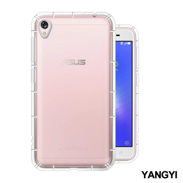 YANG YI 揚邑 ASUS ZenFone Live ZB501KL 5吋 氣囊式防撞耐磨不黏機清透空壓殼