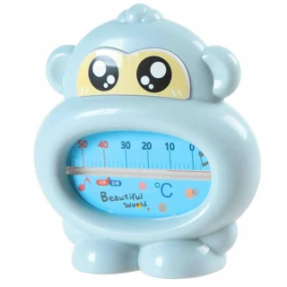【iSFun】萌眼猴子＊嬰兒沐浴輔助水溫度計