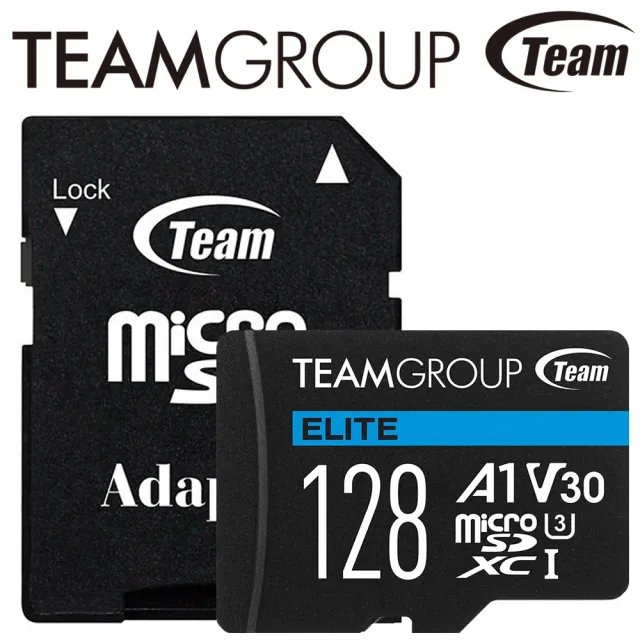 【TEAM 十銓】128GB microSDXC TF UHS-I U3 C10 記憶卡(最高讀取：100MB/s)