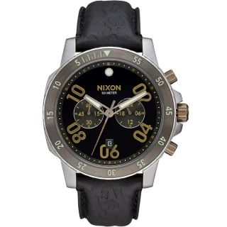 【NIXON】二眼時間 軍事風格大錶徑 設計腕錶(A940-2222)