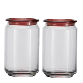 【SYG 台玻】玻璃平蓋儲物罐750cc(二入組)