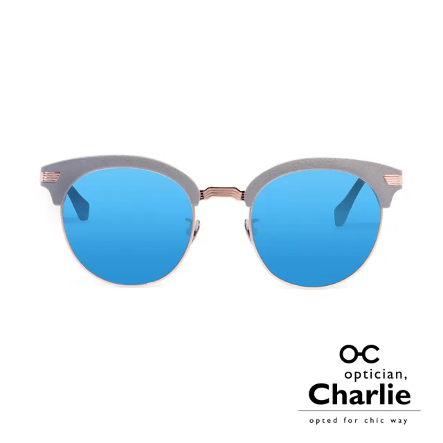 【Optician Charlie】韓國亞洲專利 RP系列太陽眼鏡(灰+水銀藍鏡面  RP GUN)