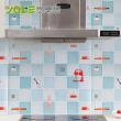【YOLE 悠樂居】繽紛創意設計款廚房自黏防油壁貼(2入)