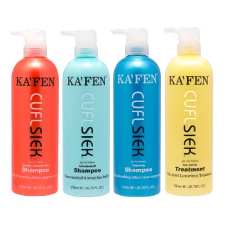 【KAFEN 卡氛】還原酸洗護系列 760ml(保濕/控油/鎖色/謢髮)