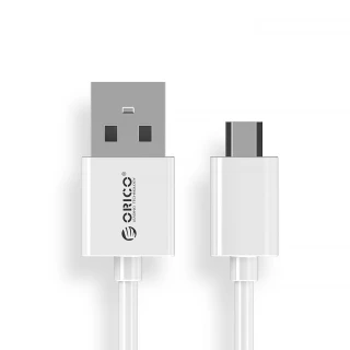 【ORICO】USB 2.0-A☆轉☆MicroUSB 公對公 圓形傳輸線 100cm(ADC-10-V2-TW-WH)